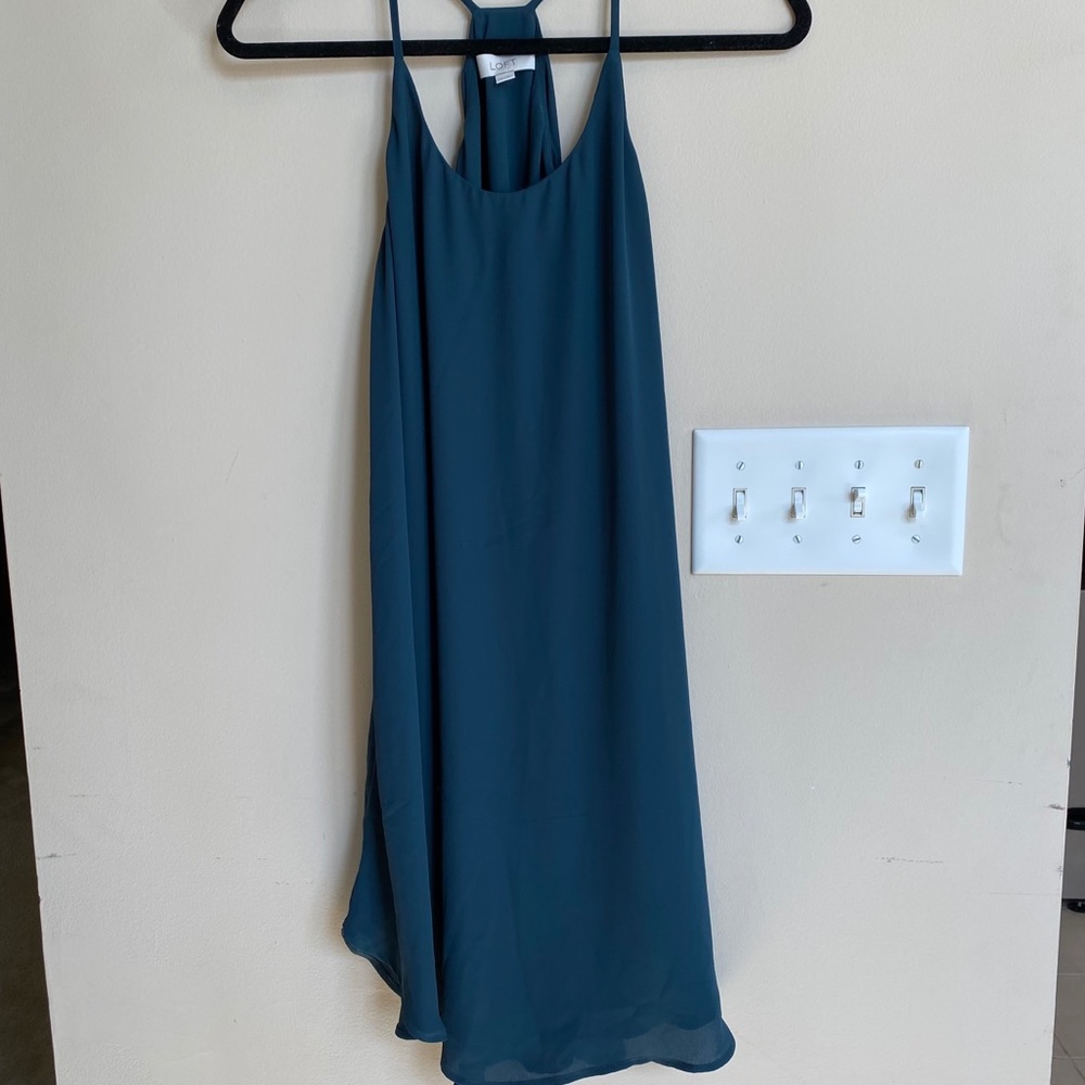 LOFT Teal dress (XS)